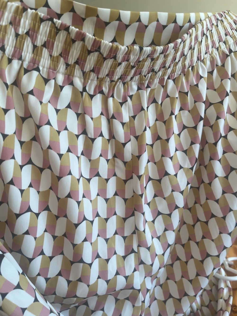 H&M Geometric Pattern Multicolour Wide-Leg Pants - Picture 6 of 8
